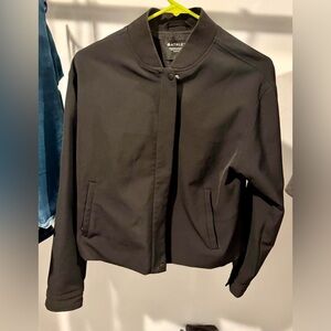 ATHLETA Endless Bomber Jacket in Black size Small